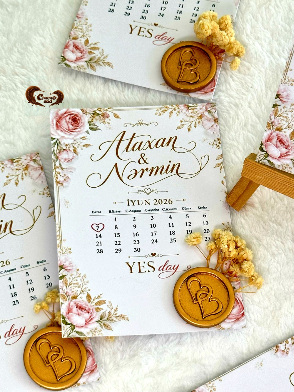 Yes Day Calendar Table Card — Chocodad Baku