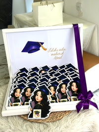 Graduation Framed Box 30 Milky Chocolates, Box Included — Chocoodad Baku