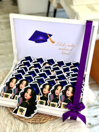 Graduation Framed Box 30 Milky Chocolates, Box Included — Chocoodad Baku