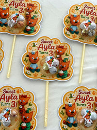Kid-E-Cats Candy Dome Sticks with Chocolate Eggs — Chocodad Baku