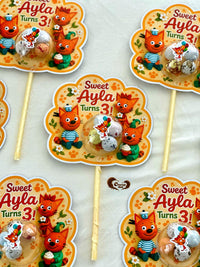 Kid-E-Cats Candy Dome Sticks with Chocolate Eggs — Chocodad Baku