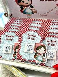 Little Red Riding Hood First Tooth Chocolate Box with 24 Tooth Chocolate Cards — Chocodad Baku