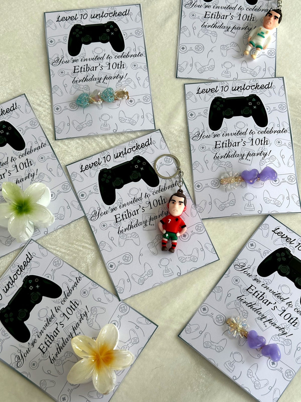 Level Up Gamer Birthday Favor Cards with Kinder Chocolate & Gift — Chocodad Baku
