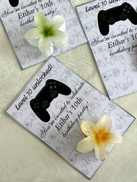 Level Up Gamer Birthday Favor Cards with Kinder Chocolate & Gift — Chocodad Baku