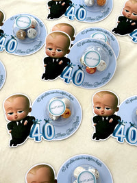 Boss Baby 40 Days Favors with Dragee Chocolate Egg Dome — Chocodad Baku