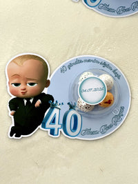Boss Baby 40 Days Favors with Dragee Chocolate Egg Dome — Chocodad Baku