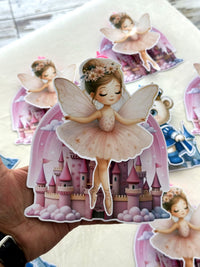 Fairy Ballerina and King Teddy Castle Cut-Out Cards with Foam Toy — Chocodad Baku