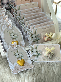 Bunny Welcome Baby Gift Box with 20 Chocolate Favors — Chocodad Baku