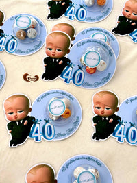 Boss Baby 40 Days Favors with Dragee Chocolate Egg Dome — Chocodad Baku
