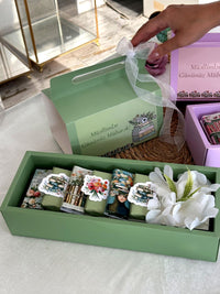 Sage Green Teacher's Day Chocolate Box with Handle — Chocodad Baku