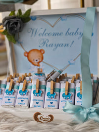 Welcome Baby Rayan | Custom Blue 50 Chocolate in Box for Baby Boy Perfect New Baby Gift