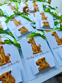 Little King Simba Chocolate Cards for Boys | Customizable 1st Birthday Party Boys Chocolates